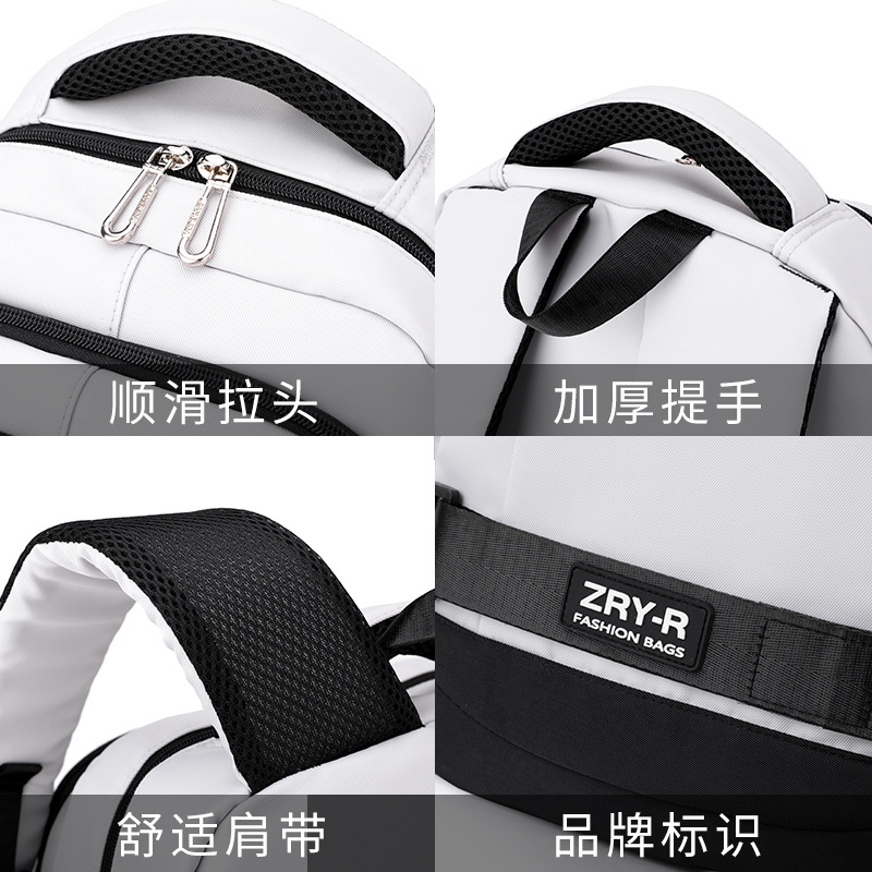 Peces naturales estudiantes de secundaria impermeable y transpirable nueva mochila de gran capacidad bolsa de computadora multicapa