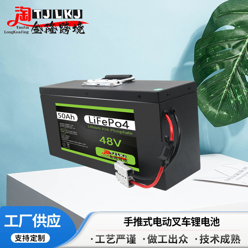 Supply manual automatic truck battery full electric Stacker forklift tower crane lithium iron phosphate battery pack