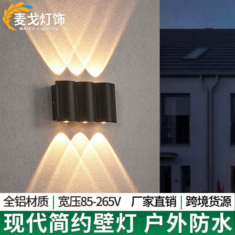 Outdoor Wall Lamp, Courtyard Decoration, Exterior Wall Lamp, Balcony Aisle, Entrance Door, Wall Washer Lamp, Wall-Mounted Waterproof