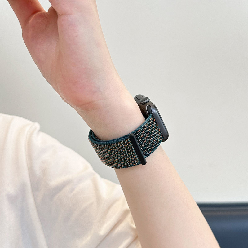 iwatch ナイロンループマジックストラップ S10 Apple S9 ウォッチ SE スポーツ 8/7/6/5 リストバンド男性と女性に適しています。|undefined