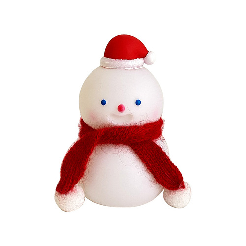 Cute Christmas Snowman Night Light Atmosphere Lamp Holiday Atmosphere Props Dormitory Study Bedroom Night Light