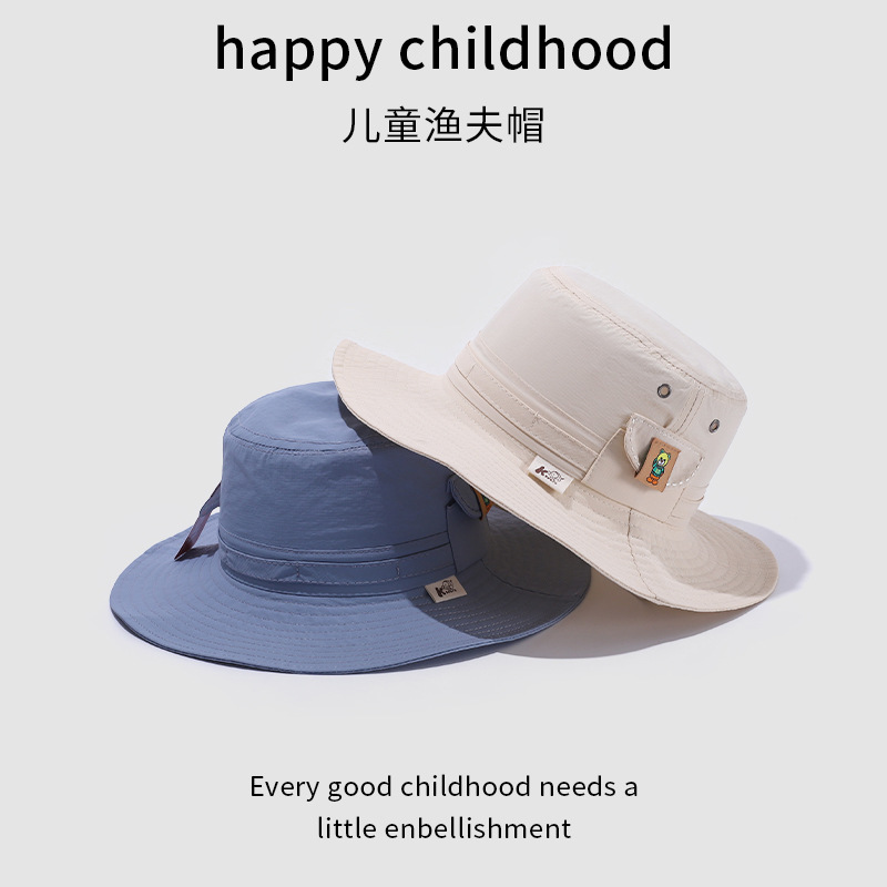 Sombrero de bebé primavera y otoño delgado sombrero de pescador para bebés de verano sombrero de protección solar hermoso gran gorro de sol para bebés