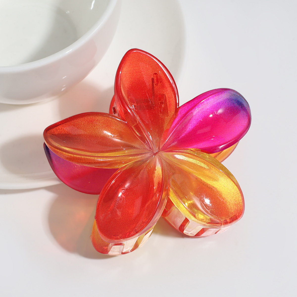 25g Weight Hair Clip, Hair Claws Hair Accessories Type 1 Piece Quantity Casual, Daily Occasion Plastic Material Ombre, Leopard, Transparent, Plumeria Pattern Women's Gender IG Style Style Gradient Color, Leopard Color IG Style Women's Ombre Leopard Transparent Plastic Hair Clip Hair Claws 6