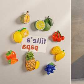 冰箱贴大水果3D立体创意榴莲冰箱贴留言磁贴装饰冰箱磁铁