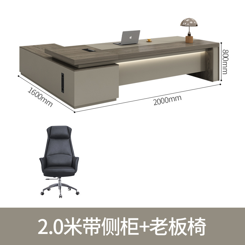 2,0 m MESA DE jefe + silla