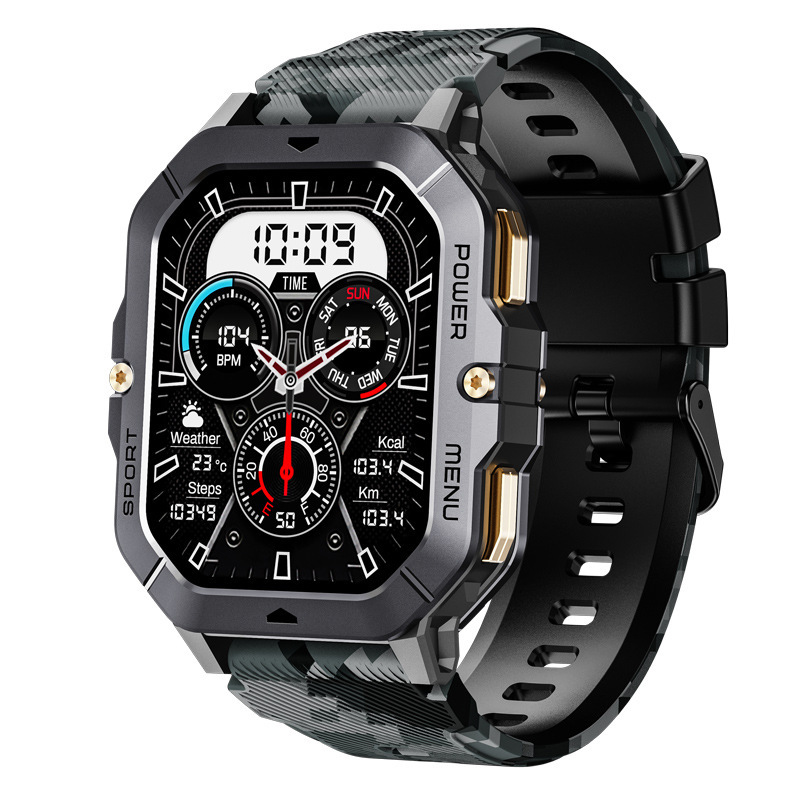 Smart Watch C28 Bluetooth Call Amoled Screen Three-Proof Watch Outdoor Sports Phone Watch Men
