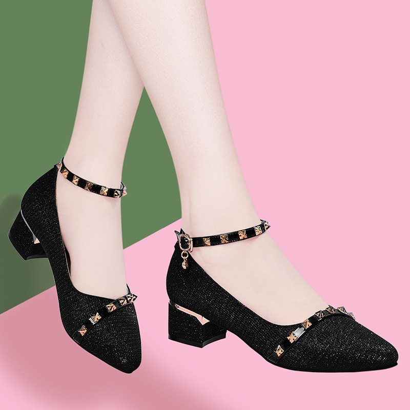 LJ 9162 블랙 힐 높이 4cm