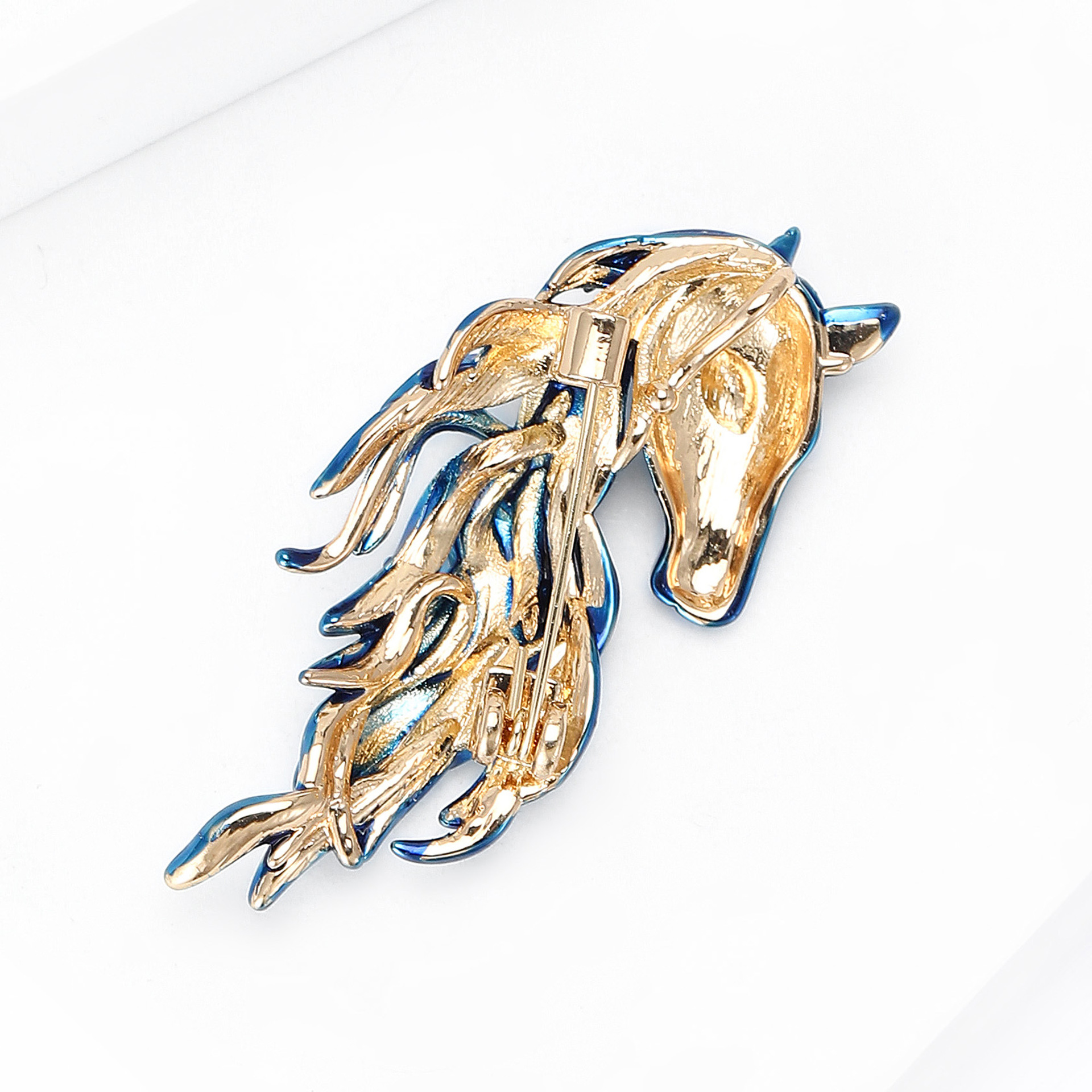 Elegante Pferde-brosche Mit Strass Für Damen Und Herren_voghion.com