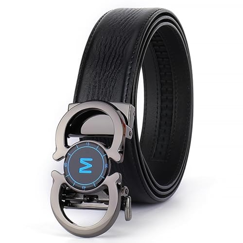 Cinturón de cuero genuino para hombre, informal, de negocios, impreso, popular, resistente a los arañazos y al desgaste, hebilla de cinturón, fabricante transfronterizo, venta directa al por mayor