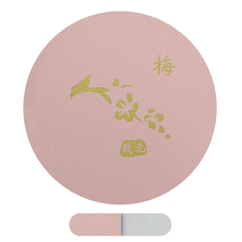 Alfombrilla de mesa de aislamiento térmico de cuero ZF, posavasos simples antideslizantes, aceite impermeable, pu, mesa de comedor de hotel ovalada, alfombra de mesa de cuero para el hogar