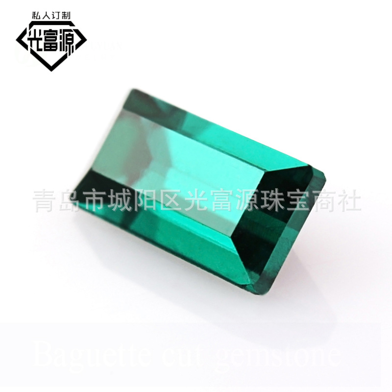 Rectangular glass earrings