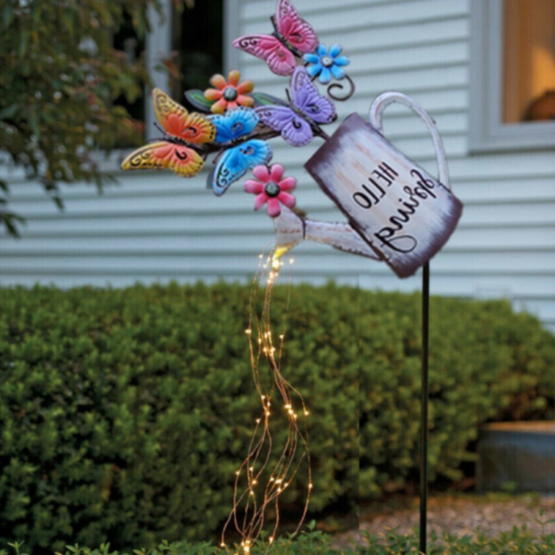 Watering Can Lights goods in stock Fairy Fountain Lamp Garden ornaments Garden Atmosphere lamp Meteor lights