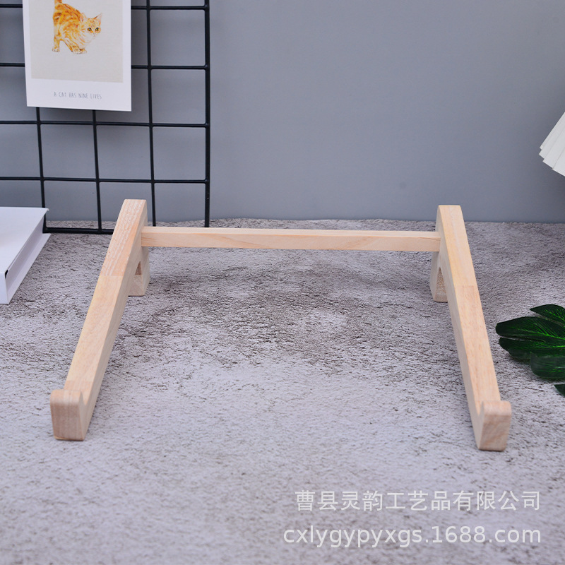 Wooden Laptop Cooling Stand Desktop Stand Rubber Wood Portable Computer Stand Solid Wood in Stock