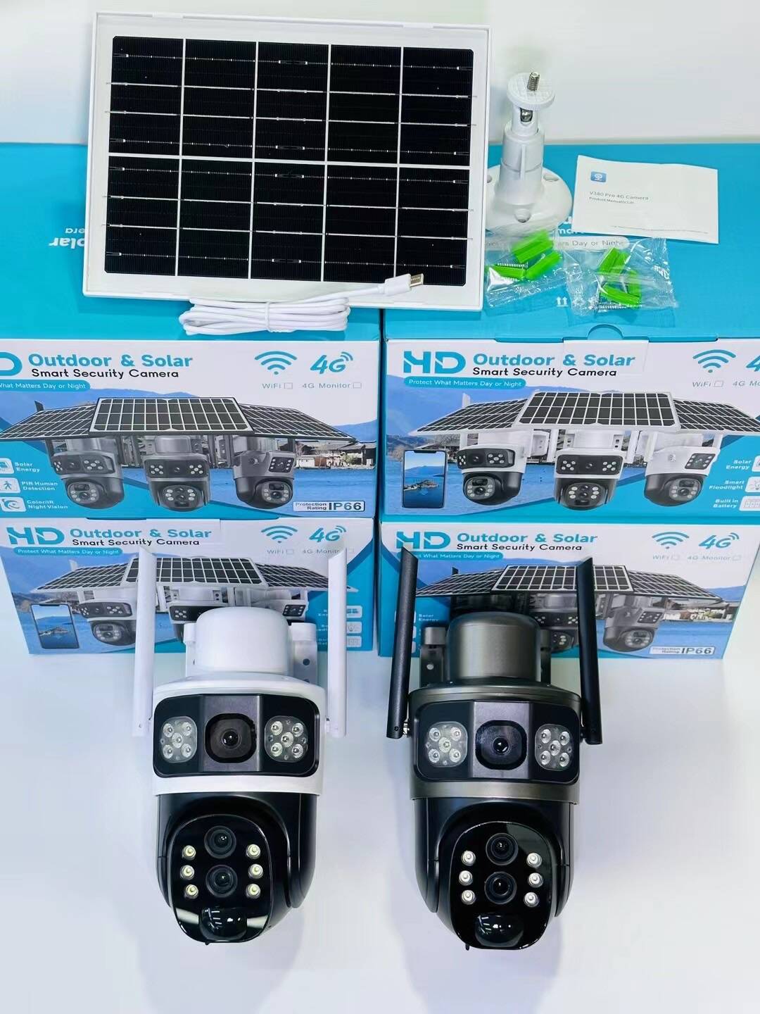 V380太阳能监控器360度手机远程室外夜视全景家用高清10