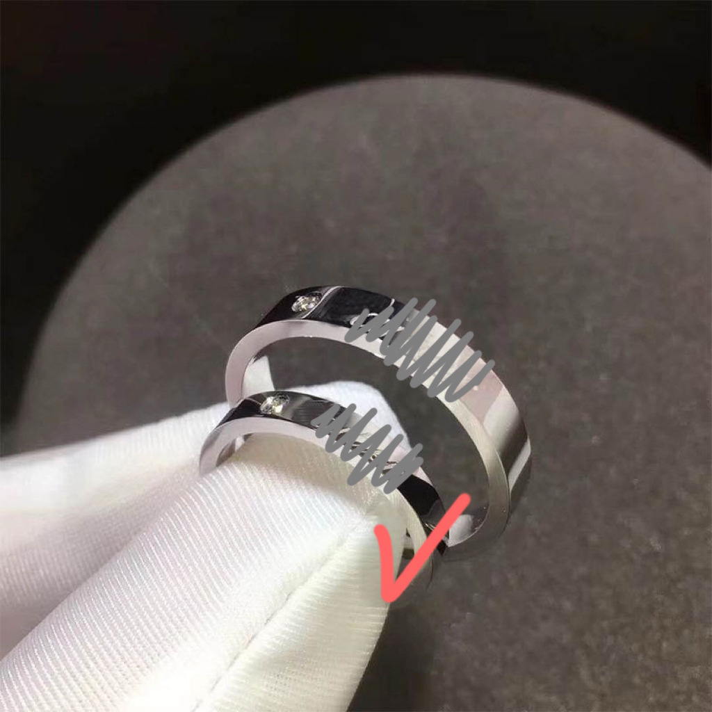 Signature solitaire narrow version [white gold]
