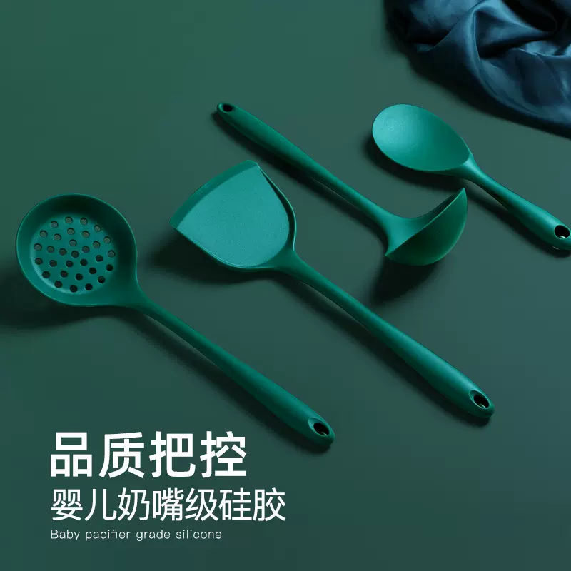 硅胶锅铲不粘锅专用耐高温烹饪厨具家用炒菜铲子汤勺饭勺厨具套装