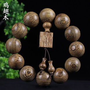 Natural Log Chicken Wing Wood Bracelet Single Circle Handheld 108 Multi Circle Bracelet Men's Buddhist Beads Rosary for Girls