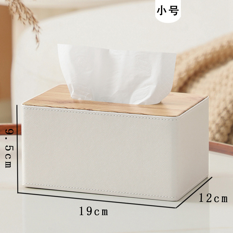 Letras comerciales impreso logo Hotel caja de pañuelos de cuero moderno minimalista Oficina caja de pañuelos sala de estar hogar Club