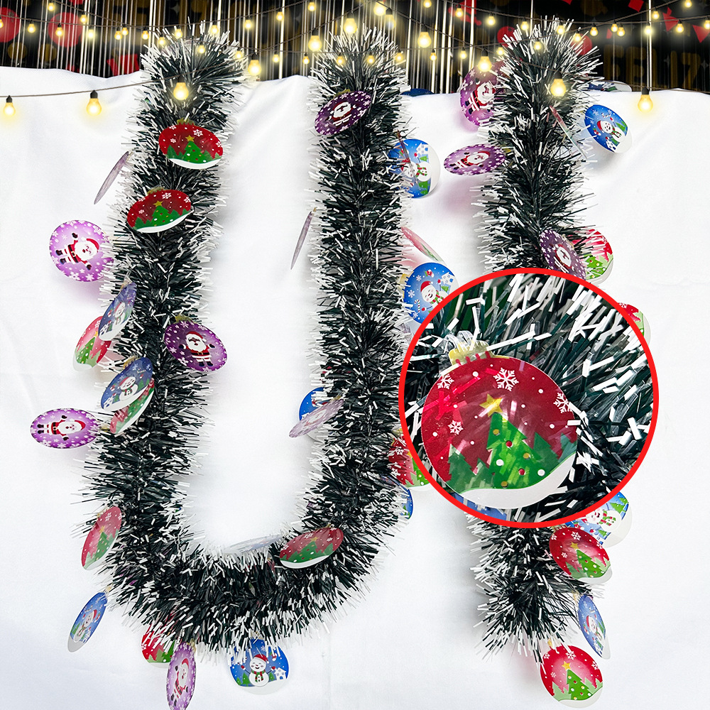 Nuevos productos transfronterizos Amazon de Navidad fiestas de artículos de color decoración de color