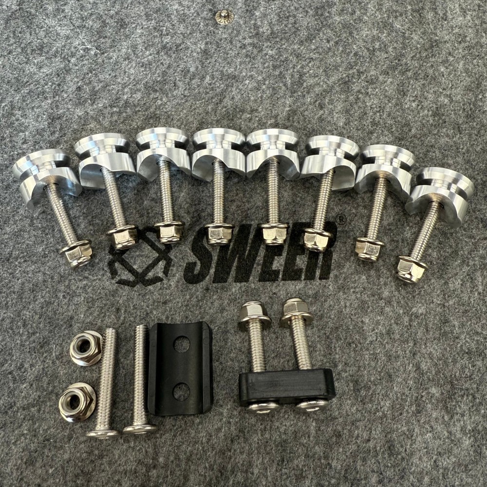 Universal Motorcycle Tail Box Buckle Aluminum Alloy Bottom Screw Kit Tail Box Accessories Kit Brand New Motorcycle Tail Box Accessories Kit