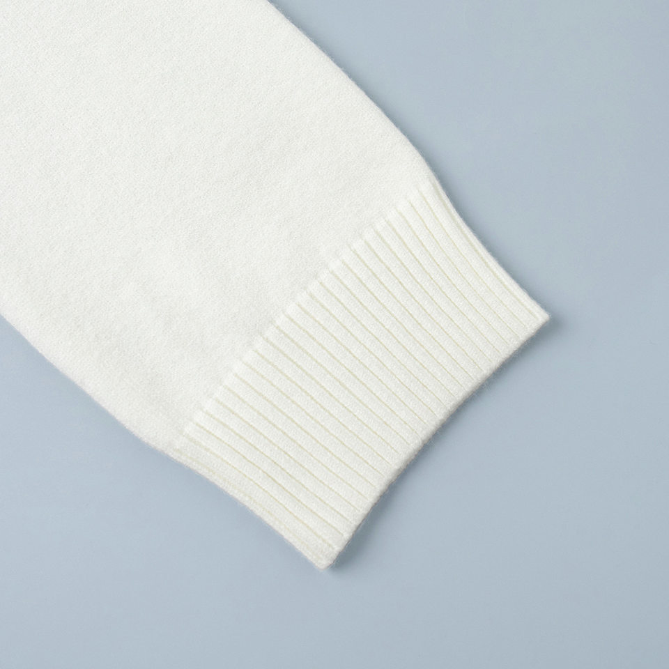 Bộ đầm áo len cổ cao dài tay phối chân váy dài dệt kim form rộng nữ — 50% Visco, 30% Polyester, 20% Nylon, Màu trắng be, Màu xanh lam, Màu xám chi tiết 42