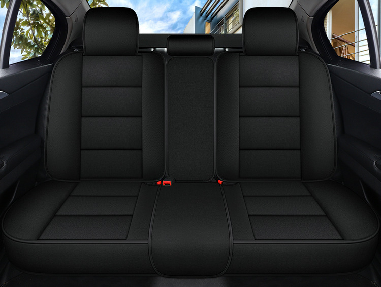 Factory Direct Sales Breathable Linen All-Season Wear-Resistant and Dirt-Resistant Full-Cover Linen Car Seat Cushion and Car Seat Cover