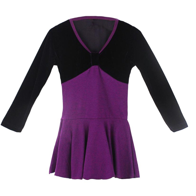 Ropa de baile para niños costura de terciopelo dorado Primavera Ropa de práctica para niños falda de Ballet para mujer ropa de baile ropa de rendimiento