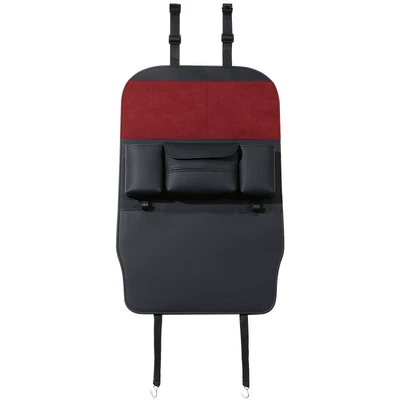Car Rear Seat Hook Storage Bag Tissue Box Multi-Functional Storage Bag Anti-Kick Pad Car Self-Driving Travel Goodies