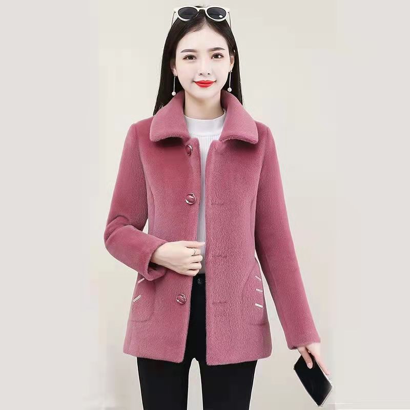 Winter velvet jacket, increased thickness, Korean style, fitted