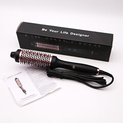 Amazonの人気プラグインローラーコーム、バーブコーム、ヘアアイロン、髪を傷つけないLCD電動コーム、ストレートヘアコーム