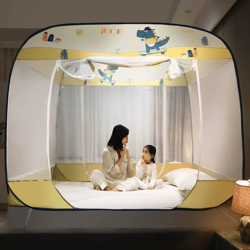 Foldable children's mosquito net for home use, fall protection, increased thickness
