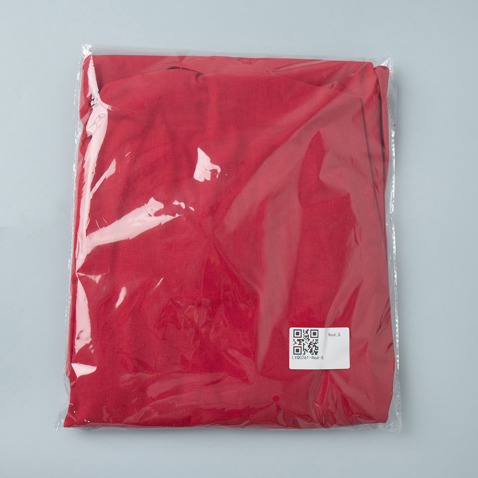 Đầm dài nữ chất liệu cotton lanh, cổ chữ V ve áo, tay dài, dáng rộng thắt dây — Xanh trái cây, Đỏ tươi chi tiết 20