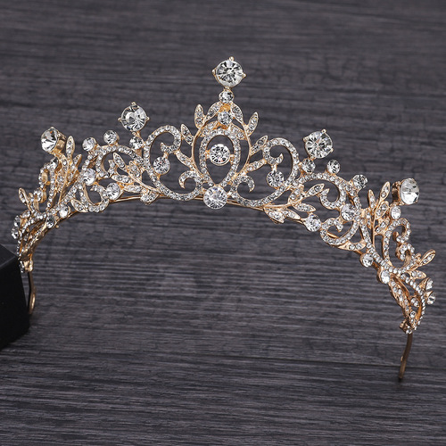 AliExpress Cross-Border Bridal Crown Headpiece Wedding Princess Birthday Rhinestone Mini Crown Hair Accessories Dress Accessories