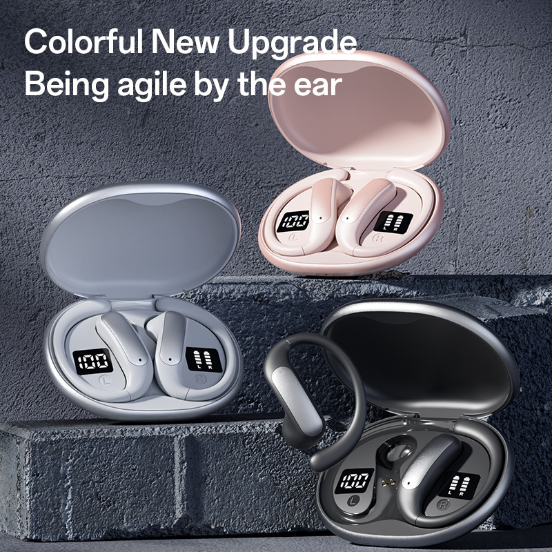 AI インテリジェントクロスボーダー新 M134 イヤーフック OWS ノンインイヤーオープン Bluetooth ヘッドセットデュアルデジタルディスプレイプライベートモデル|undefined