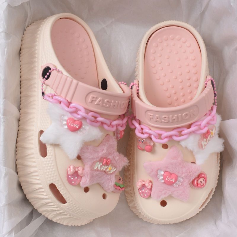 Spot super hot 2024 primavera y verano zapatos de suela gruesa EVA para adultos para mujeres zuecos transpirables aumentados para playa junto al mar