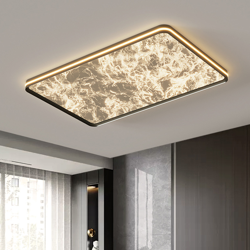 Luz de techo de sala de estar minimalista italiana para proteger los ojos, nueva lámpara moderna, simple y lujosa, luz de nube de alto nivel, luz principal de sala de estar.