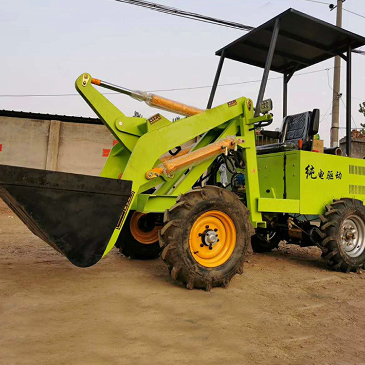 成德农场粮食装卸小铲车建筑工地养殖场用装载机四驱电动小铲车