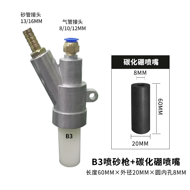 B3 스프레이 건 + 1등급 붕소 카바이드 60*20*8 세트 설치