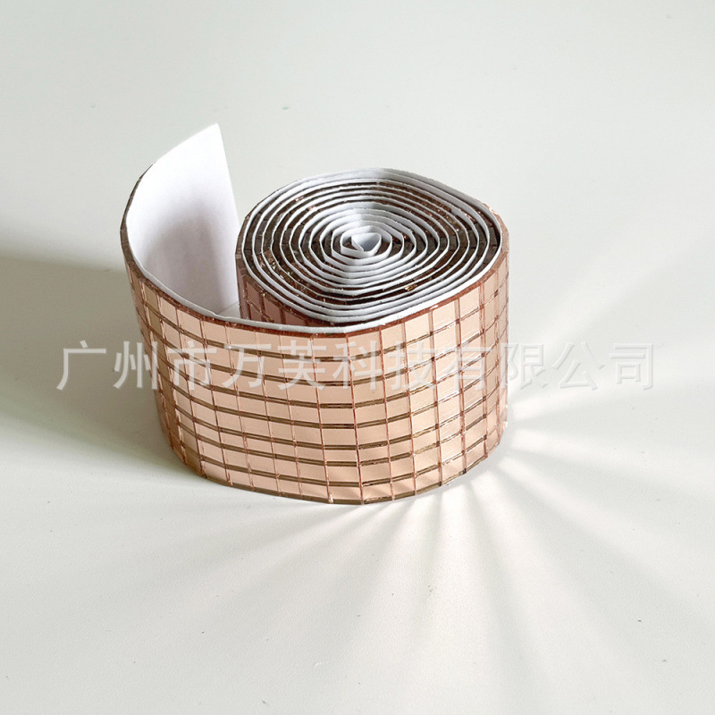 10色马赛克镜片玻璃墙贴自带背胶镜面球贴片手工DIY自粘装饰镜子|undefined