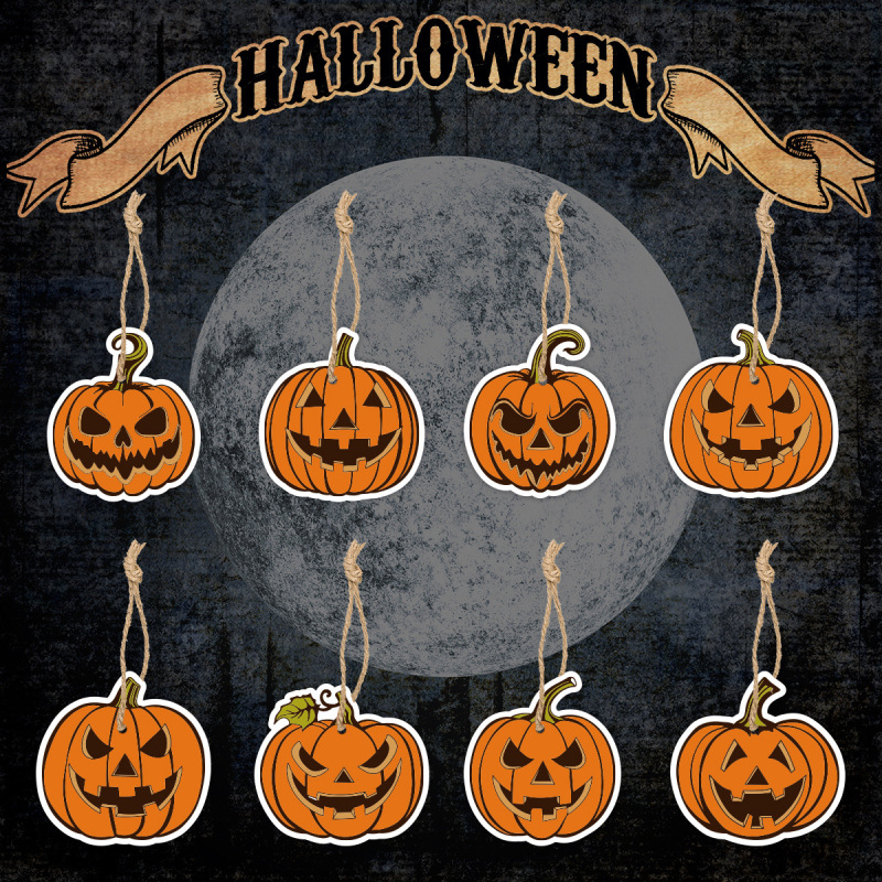 クロスボーダー Amazon ハロウィンパーティークリエイティブカボチャヴァンパイアチャームパーティーシーンレイアウト装飾ペンダント|undefined