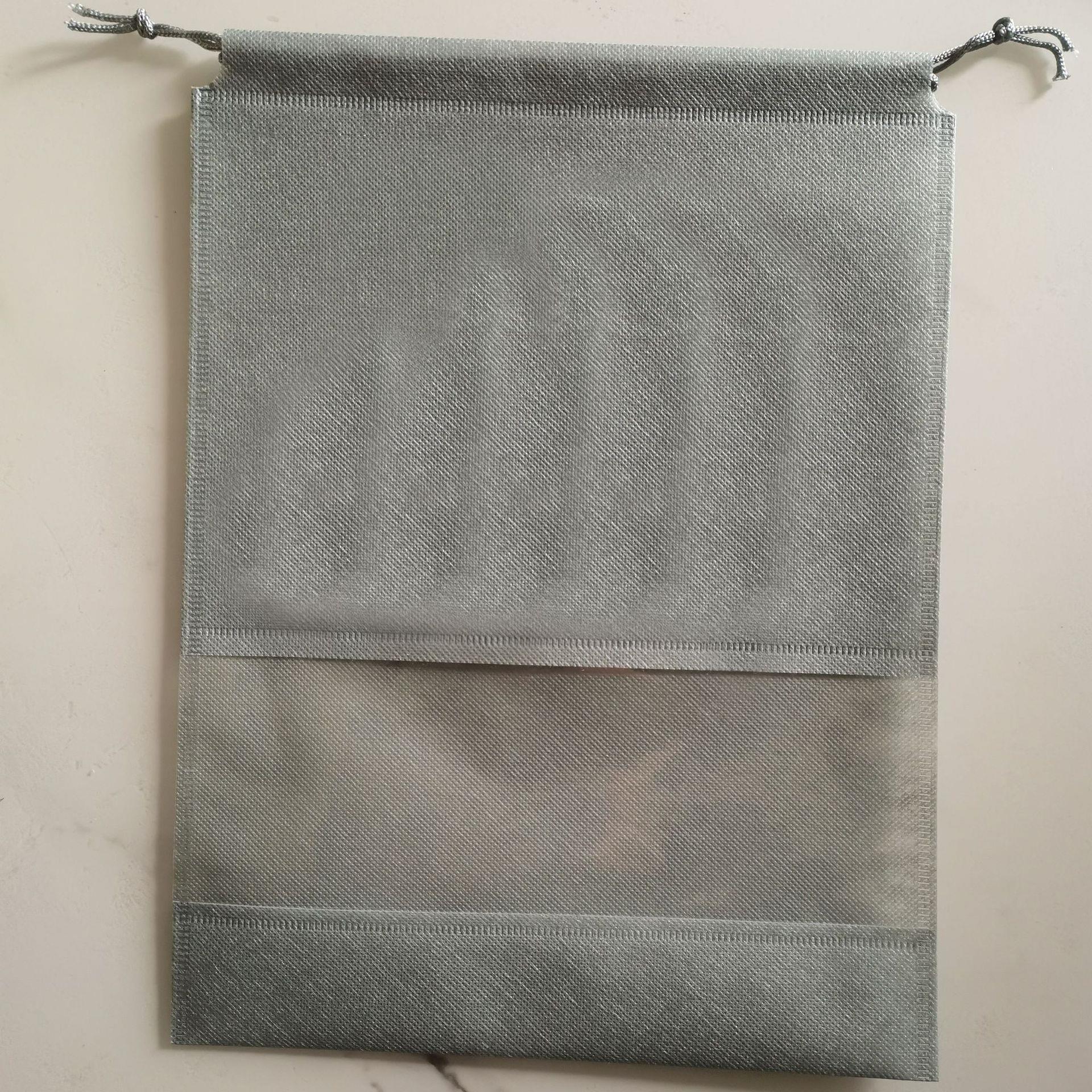 Bolsa de almacenamiento de zapatos no tejidos bolsa de cordón sucia a prueba de polvo transparente bolsa de cordón transpirable bolsa de almacenamiento de ropa de viaje