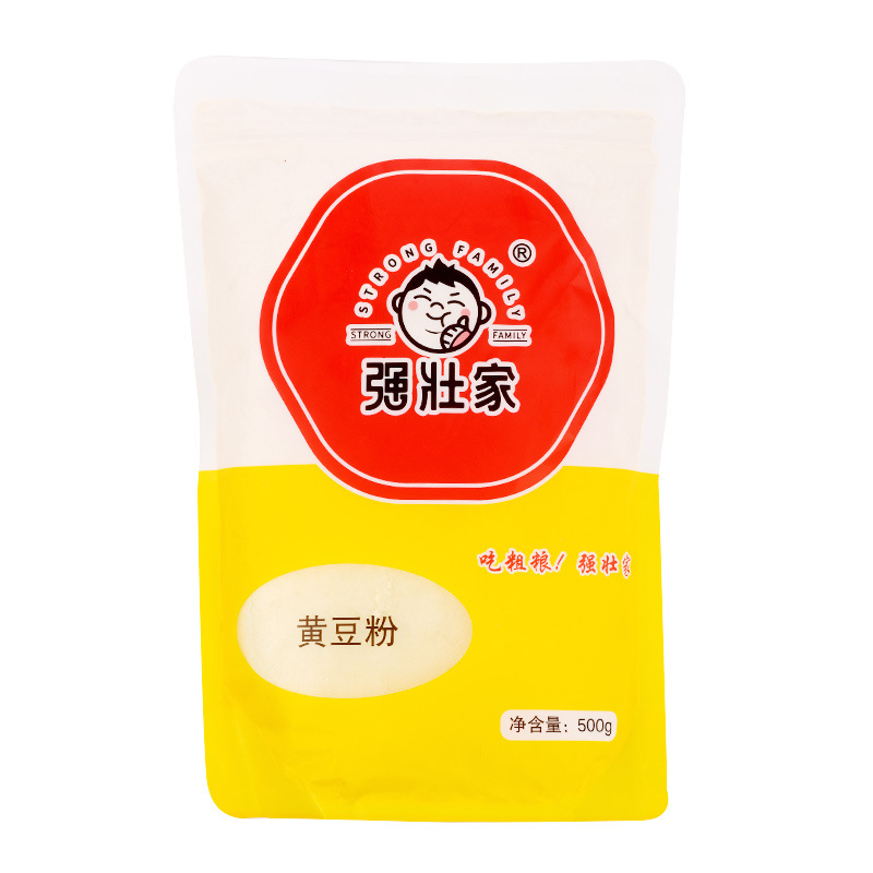 【工厂】黄豆粉500g黄豆面杂粮面粉粗粮五谷杂粮粉批发散装源头厂