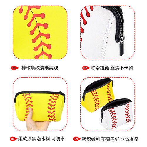 Softball storage bag, diving material, baseball and tennis portable storage bag, zipper waterproof bag, outdoor ball storage bag