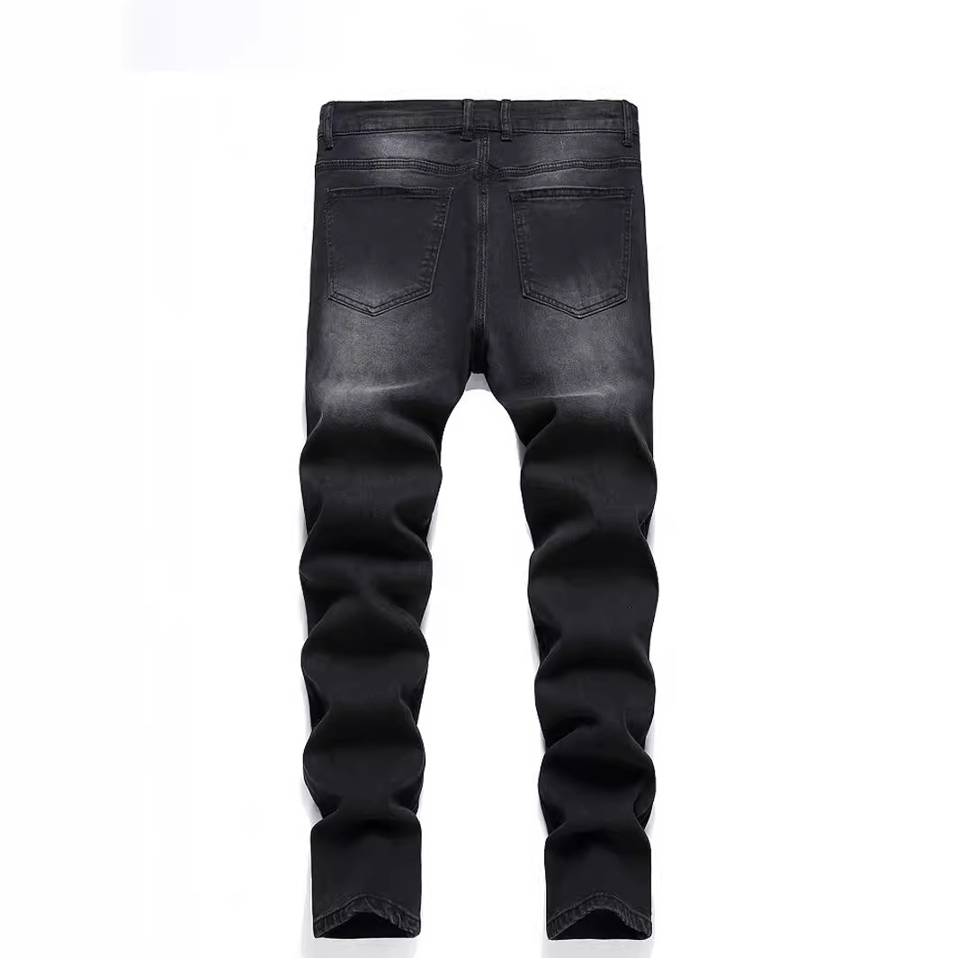 Youth Slim Fit Jeans Men's Korean Style Trendy Skinny Pants for Formal And Casual Summer Wear_voghion.com