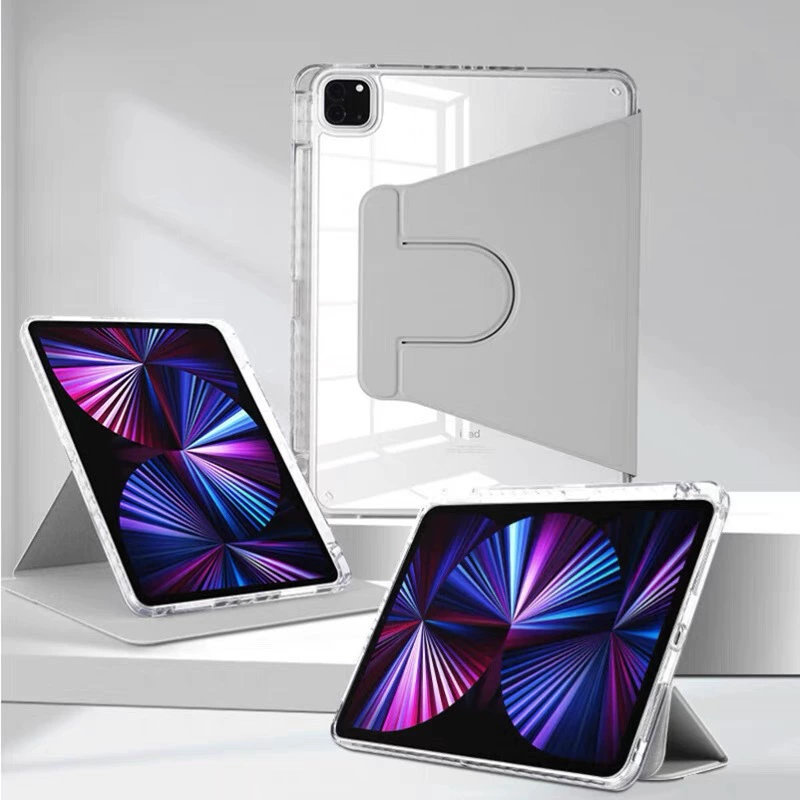 Защитный чехол для iPad Air 6 5 нового поколения 10.9 из акрила 789 с поворотом PRO11 со слотом под стилус 9.7 твердое корпусное изделие