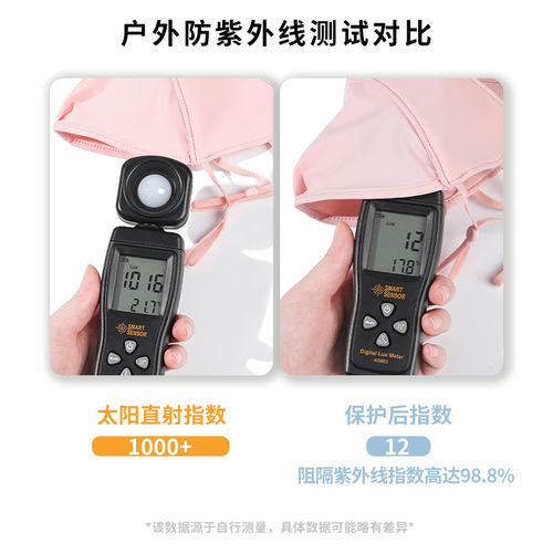 Sun protection original yarn ice silk mask for women summer UV protection neck protection eye protection face kini