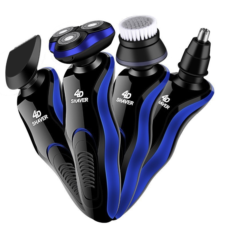 剃鬚刀電動全身水洗多功能4D鬍鬚刀車載USB充電刮鬍刀一件代發批