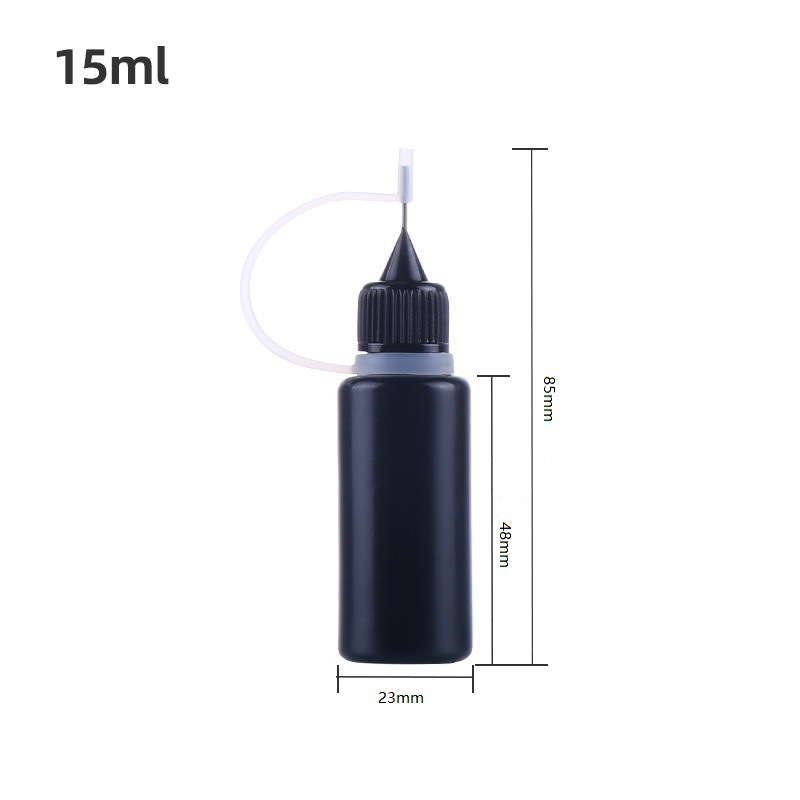 ニードルボトルスポット卸売 10 ミリリットルタトゥー液体クリームスクイズボトル黒遮光ボトル 30 ミリリットルスモークオイルネイルリムーバーボトル