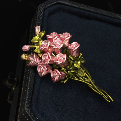 Bauhinia Pearl Anti-light Corsage | Yaxa sancaqları - pink-rose