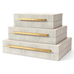 现货PU翻盖皮盒化妆品包装空盒美容仪器套盒家用首饰收纳盒三件套